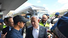 ראש הממשלה נתניהו בזירת הפיגוע, צילום: חיים צח לע"מ